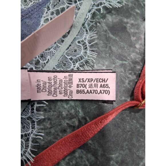 Victoria's Secret XS lace purple bralette eyelash wireless coquette feminine - Picture 5 of 8